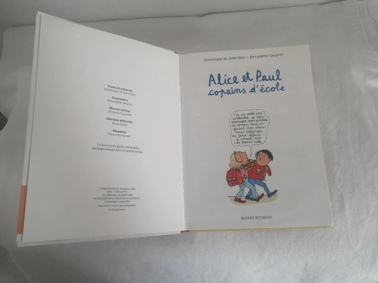 children's book - Alice and Paul school friends – photo 2